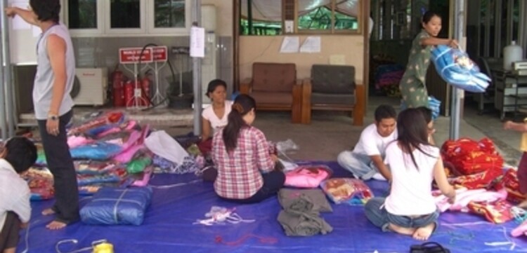 Zyklon Myanmar: Notlager