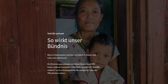Multimedia-Reportage: Nothilfe weltweit