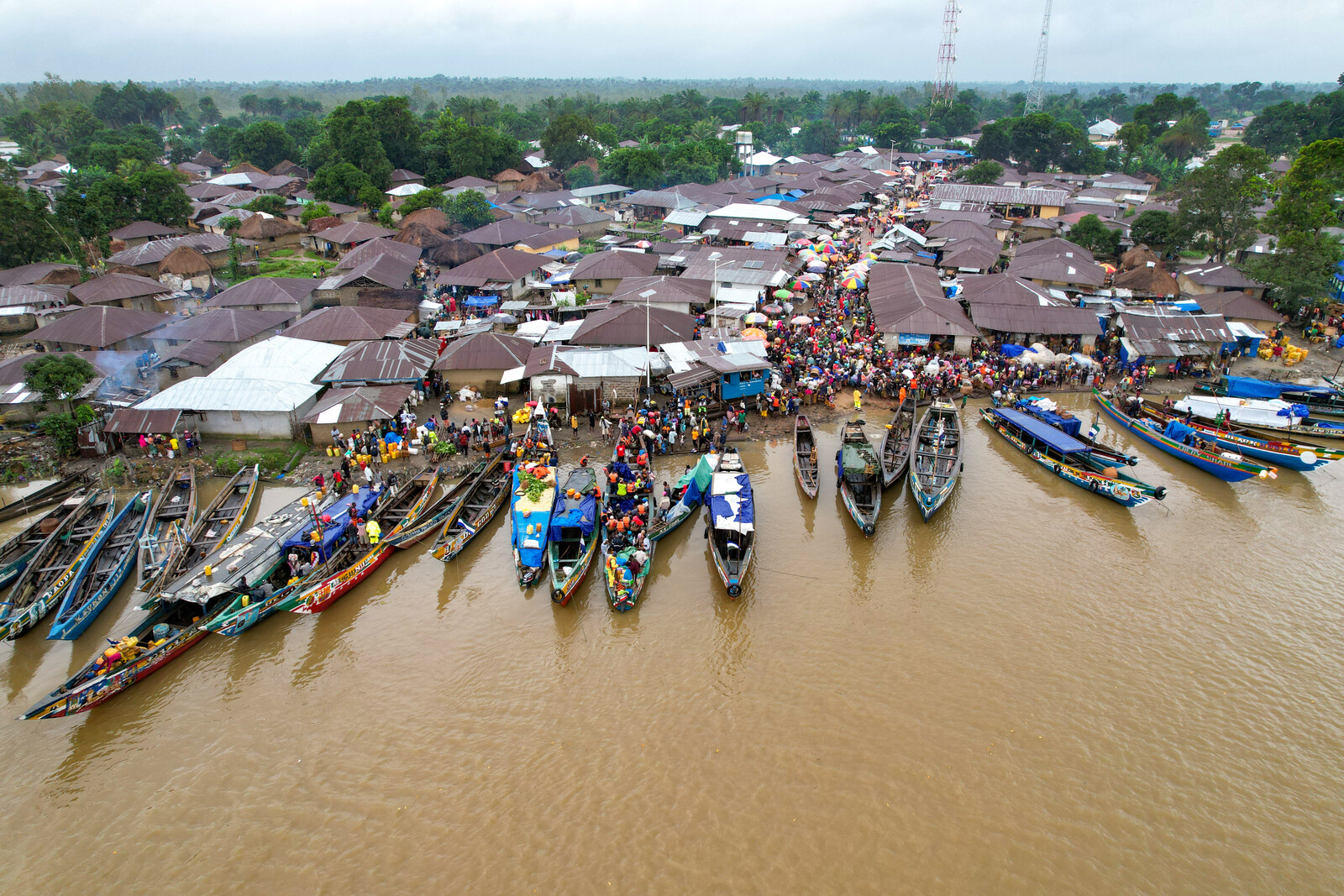 Ein Fischerdorf in Sierra Leone