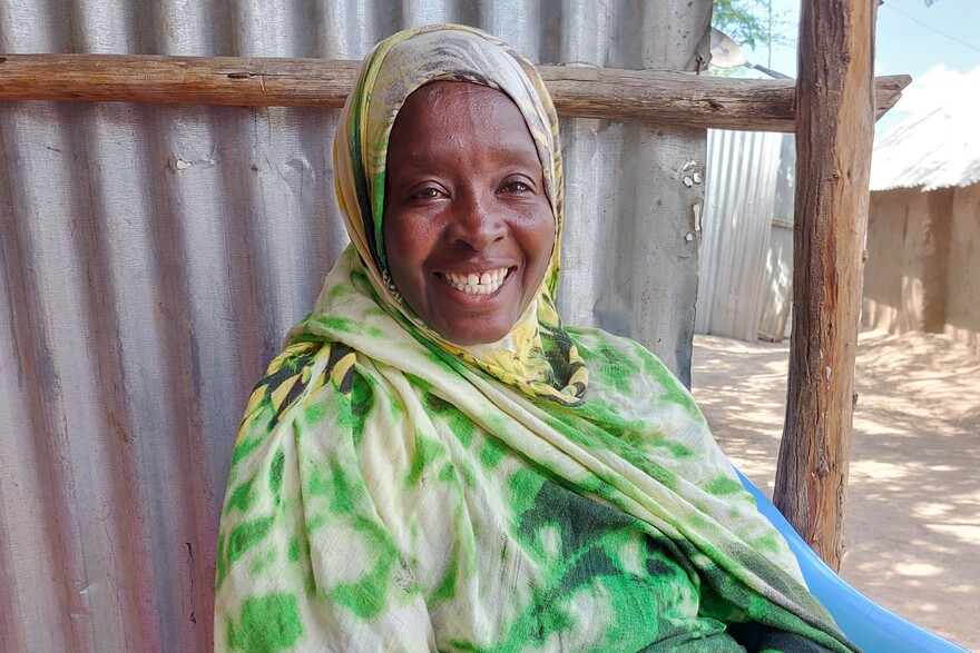 Eine Frau im Geflüchtetencamp in Kakuma, Kenia Eine Frau im Geflüchtetencamp in Kakuma, Kenia