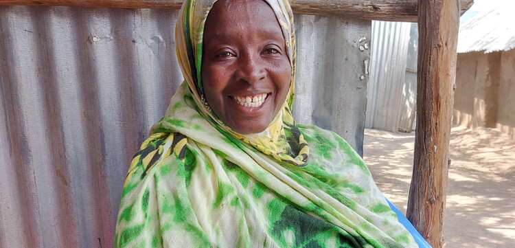 Eine Frau im Geflüchtetencamp in Kakuma, Kenia Eine Frau im Geflüchtetencamp in Kakuma, Kenia