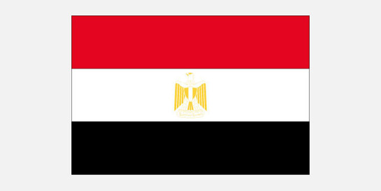 Die Flagge von Ägypten