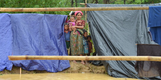 Geflüchtete im Camp für Rohingya in Bangladesch, Cox's Bazar