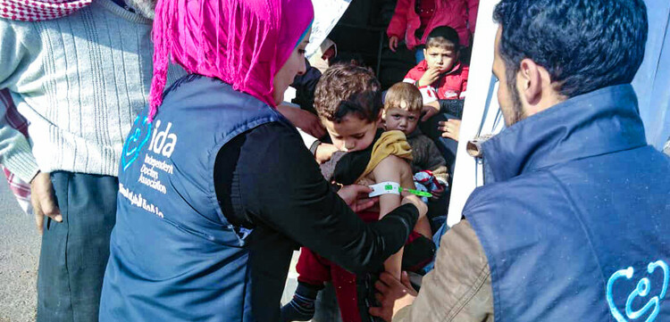 Helfer leisten in Nordsyrien Nothilfe