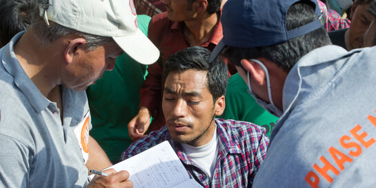 Die Hilfe der Organisationen im Bündnis lief direkt nach dem schweren Beben in Nepal an. So konnten viele Menschenleben gerettet werden.