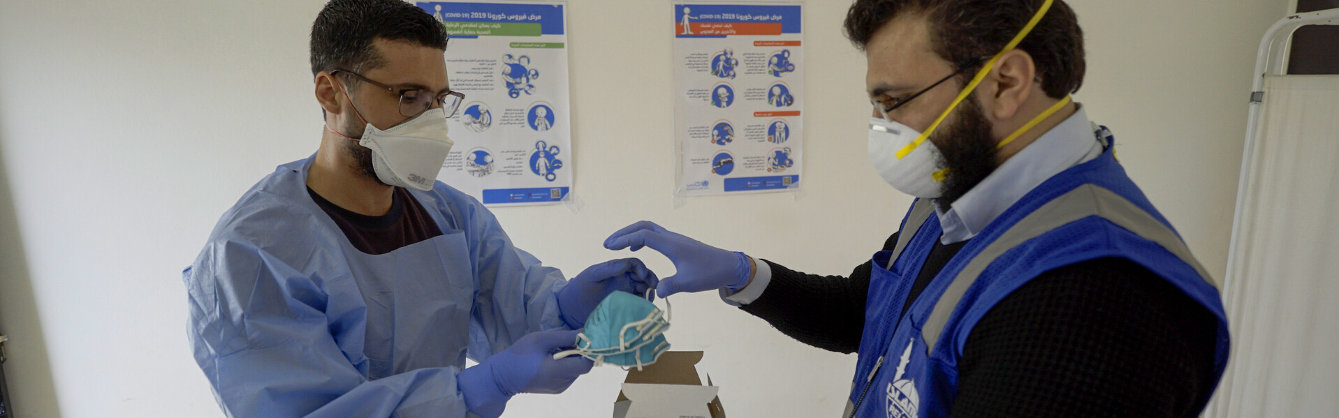 Islamic Relief bringt Hygienesets und Schutzmasken in Risikogebiete wie Syrien 