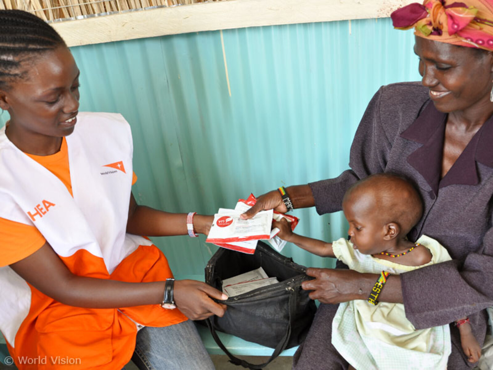 World Vision unterstützt vor allem die Basisgesundheitsversorgung und Ernährung von Müttern und Kleinkindern