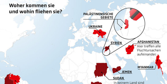 Infografik: Fluchtursachen & Flüchtlinge weltweit