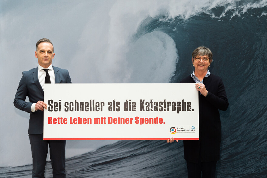 Heiko Maas und Manuela Roßbach zum Jubiläum von Aktion Deutschland Hilft Heiko Maas und Manuela Roßbach zum Jubiläum von Aktion Deutschland Hilft