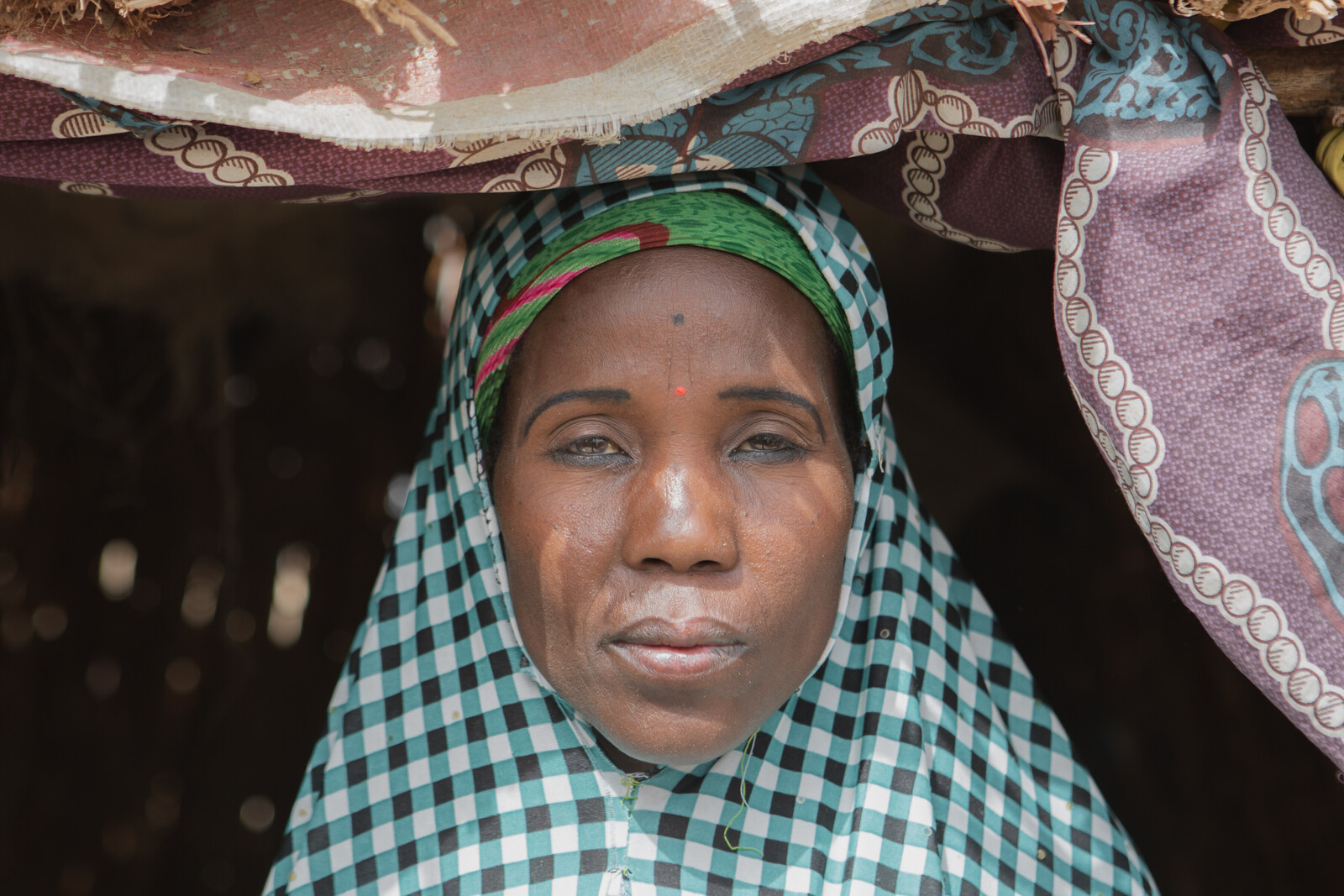 Kulu und ihre Kinder gehören zu den zahlreichen Binnenvertriebenen in Nigeria. 