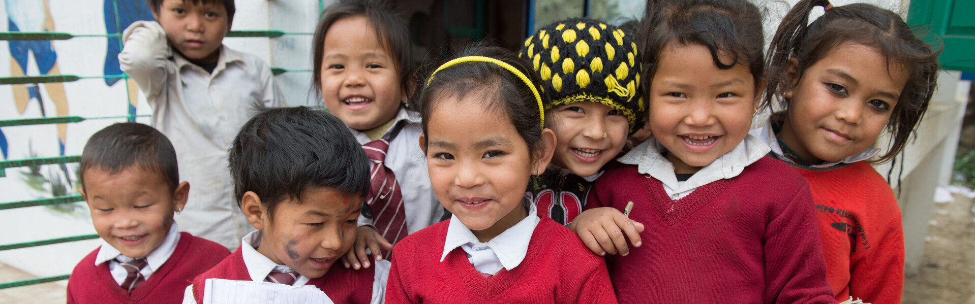 Nach dem schweren Erdbeben in Nepal sind viele Schulen wieder aufgebaut.