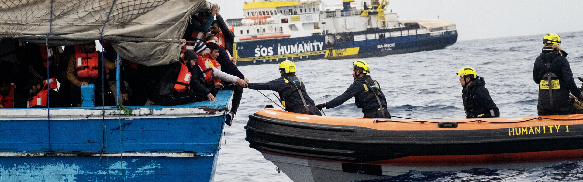 Seenotrettung für geflüchtete Menschen im Mittelmeer 