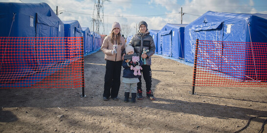 Kinder aus der Ukraine, die vor dem Krieg nach Rumänien geflüchtet sind