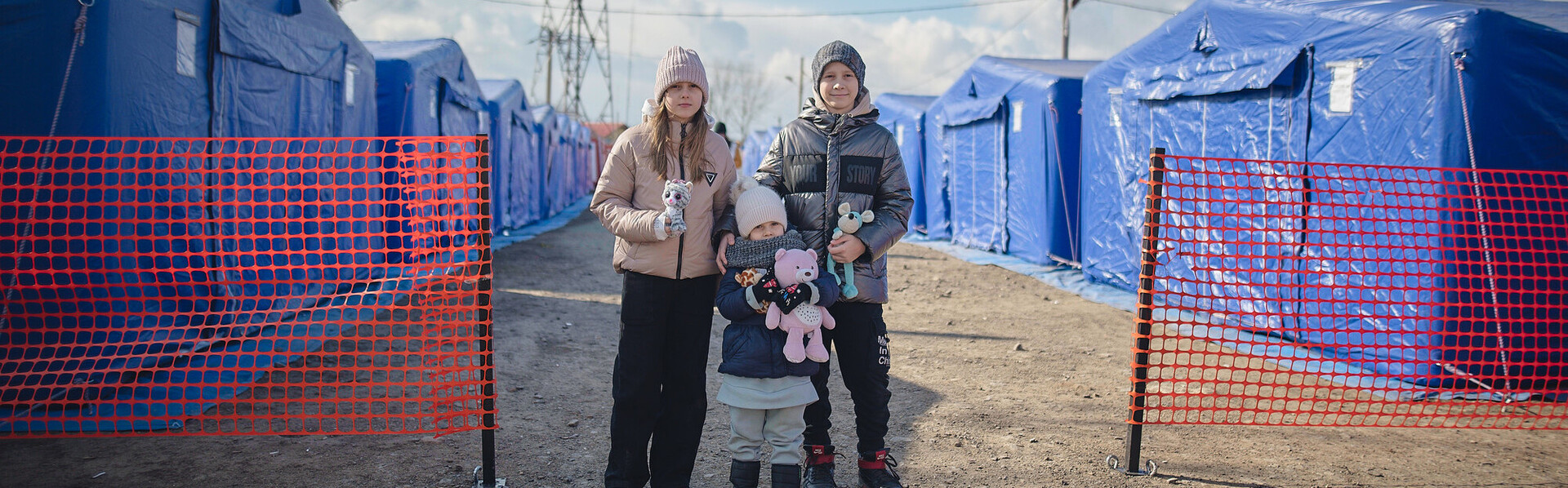 Kinder aus der Ukraine, die vor dem Krieg nach Rumänien geflüchtet sind