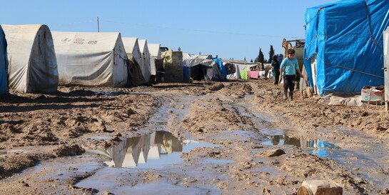 Ein Zeltlager in Idlib