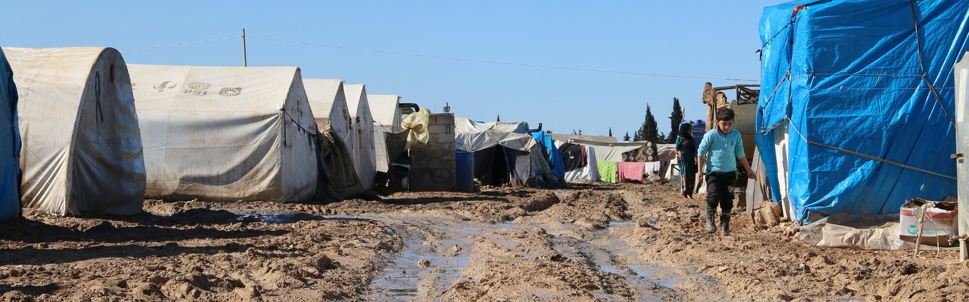 Ein Zeltlager in Idlib