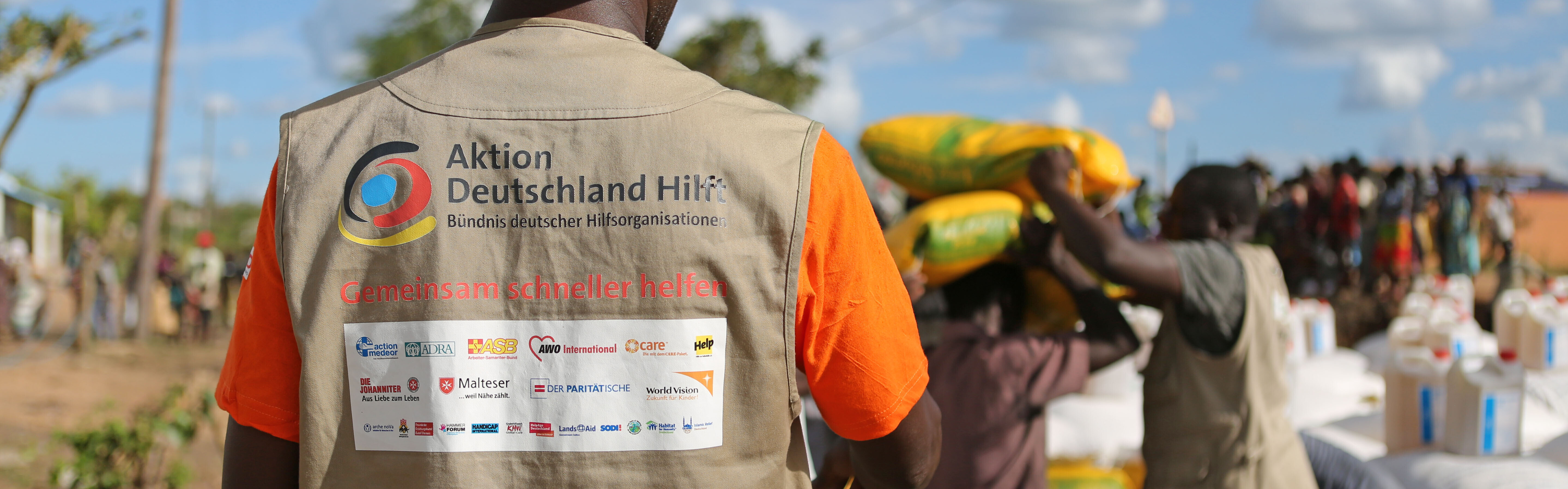 Zyklon Idai: Essensverteilung durch unseren Bündnispartner World Vision