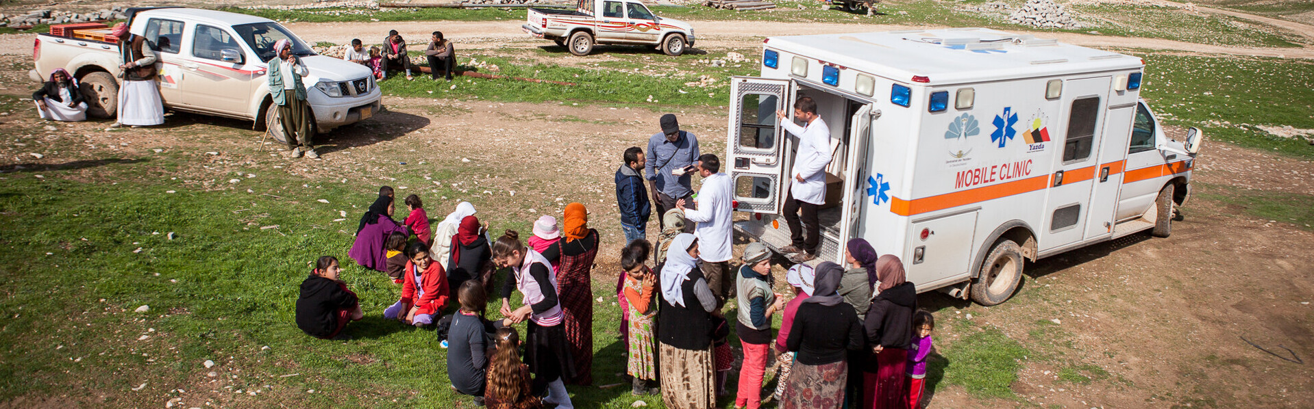 Unsere Bündnisorganisation action medeor unterstützt mobile Kliniken im Irak.