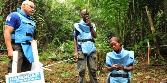 Entminer bei ihrer Arbeit im Kongo