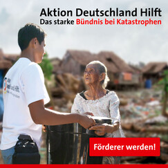 Jetzt Förderer werden bei Aktion Deutschland Hilft! Jetzt Förderer werden bei Aktion Deutschland Hilft!