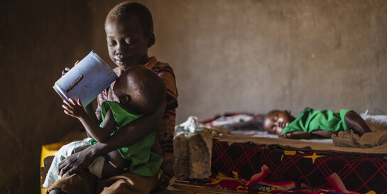 Zwei Jungen im Südsudan