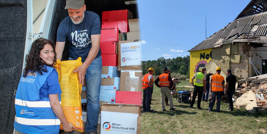IsraAID Germany und der ZWST liefern Lebensmittel in die Ukraine und helfen beim Wiederaufbau