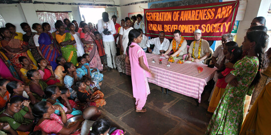 Ein Zusammentreffen zivilgesellschaftlicher Organisationen in Indien (Archivbild)