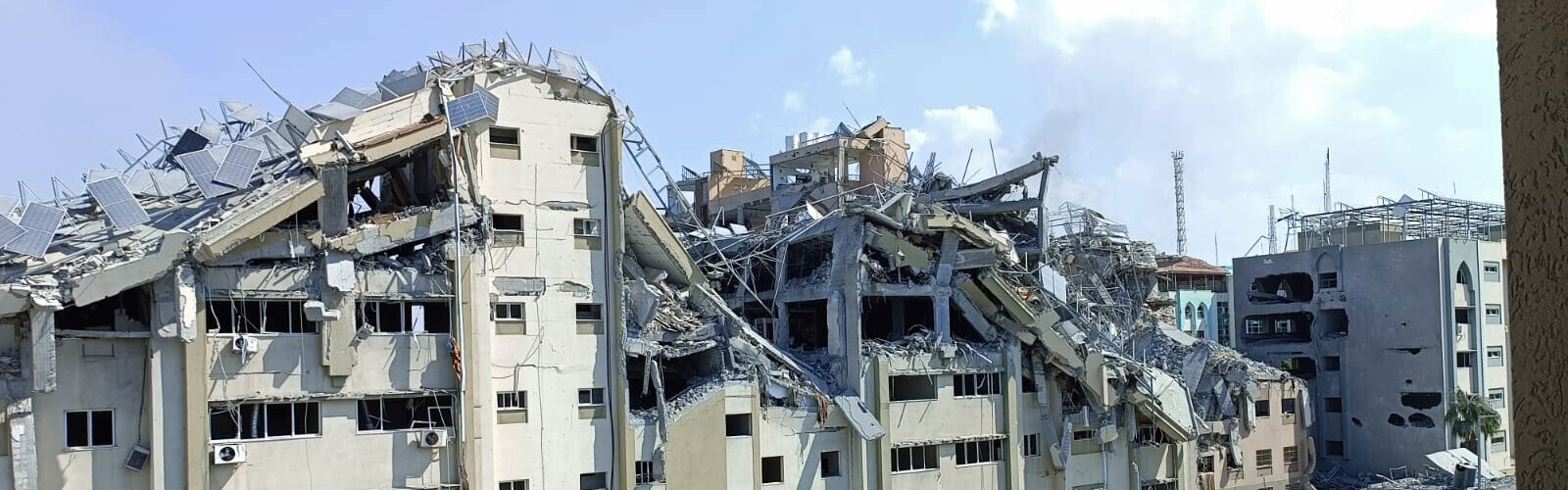 Ein zerstörtes Wohngebiet in Gaza-Stadt