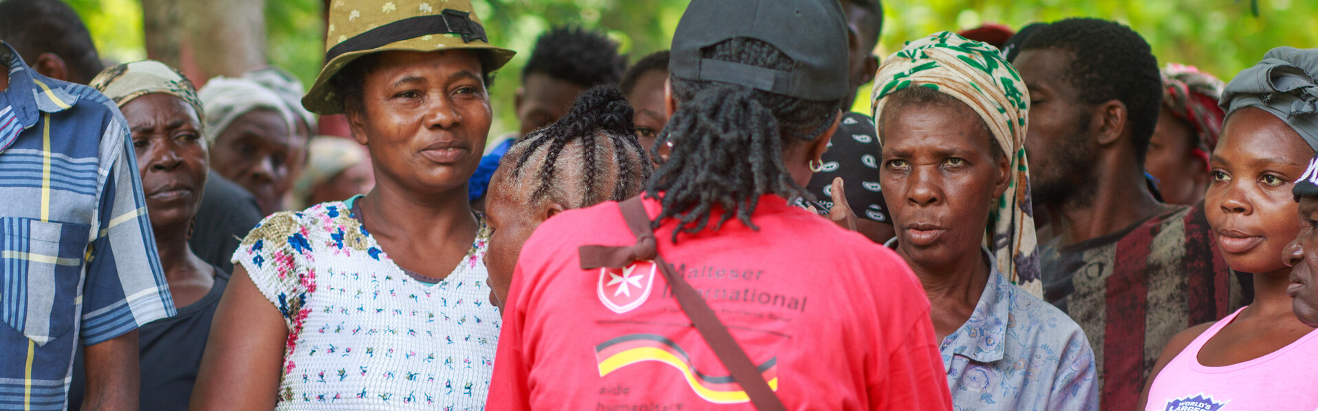 Eine Helferin von Malteser International in Haiti