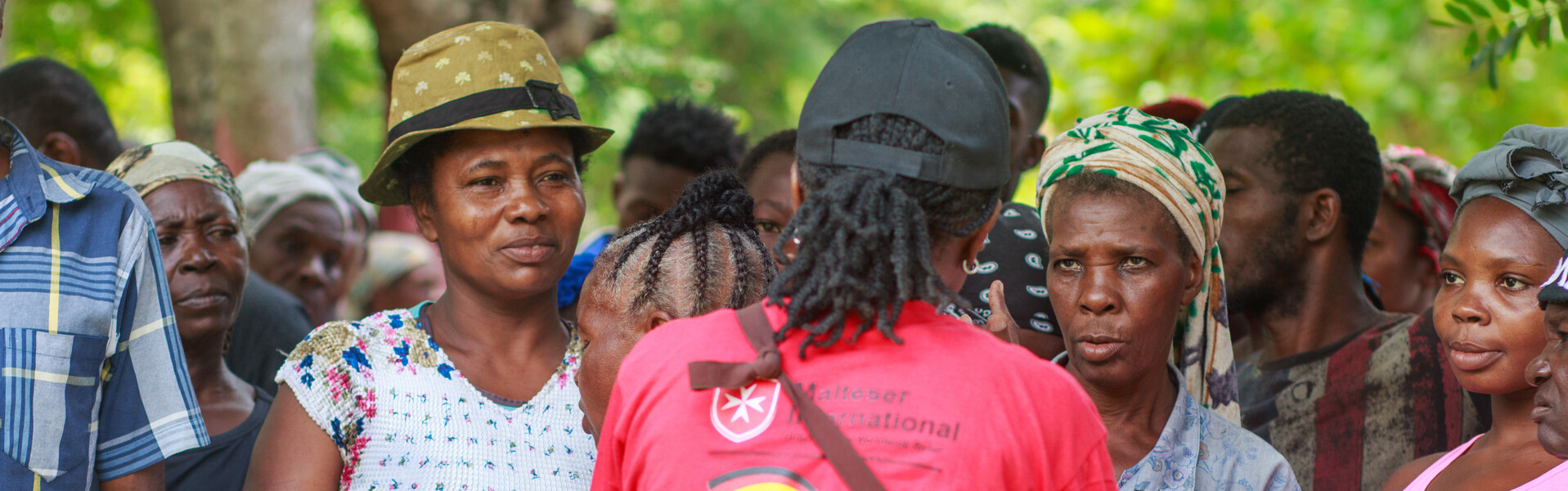 Eine Helferin von Malteser International in Haiti
