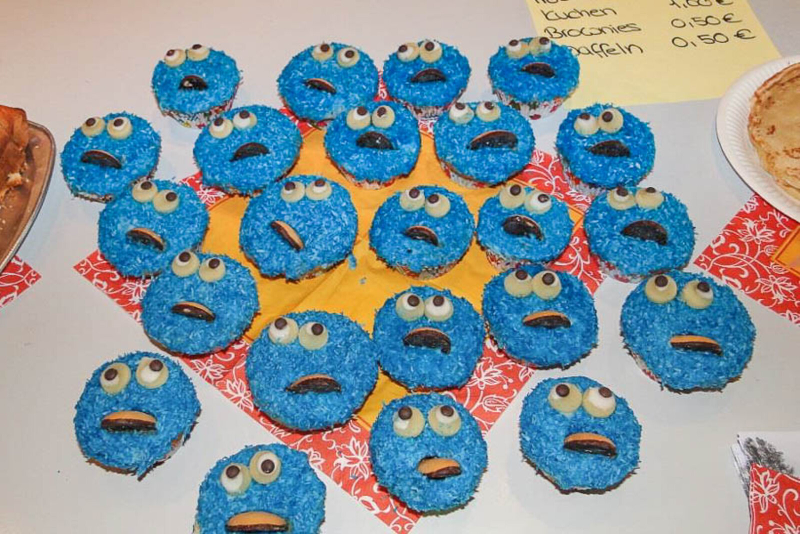 Krümelmonstermuffins der Schüler aus dem Berufskolleg Siegburg