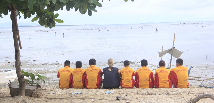 Rettungsschwimmer auf den Philippinen