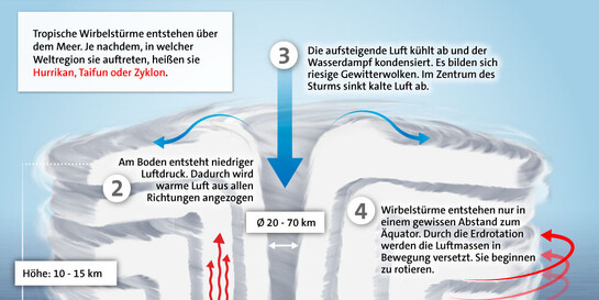 Entstehung eines tropischen Wirbelsturms