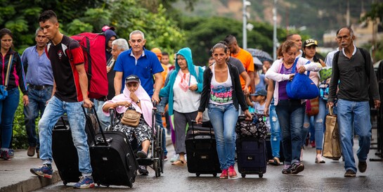 Menschen auf der Flucht aus Venezuela