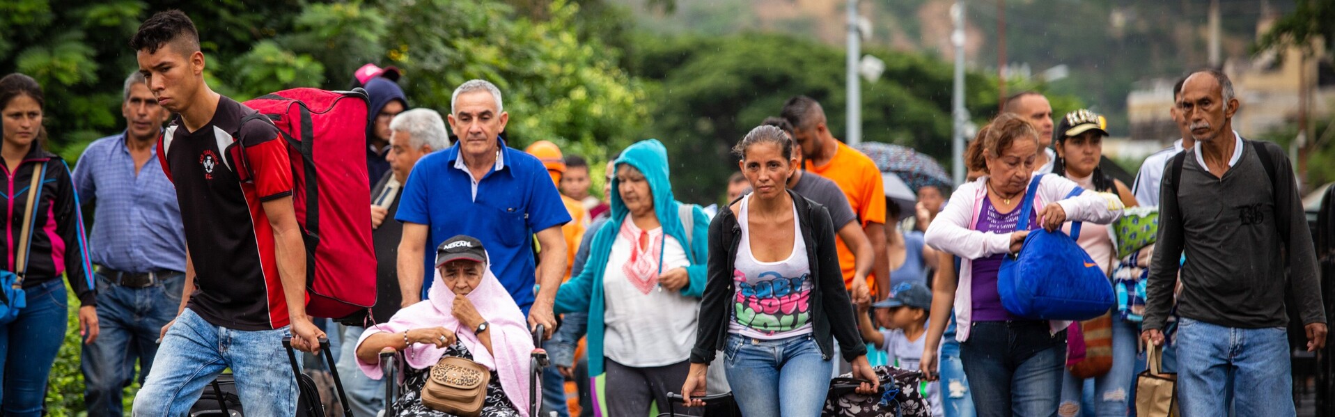 Menschen auf der Flucht aus Venezuela