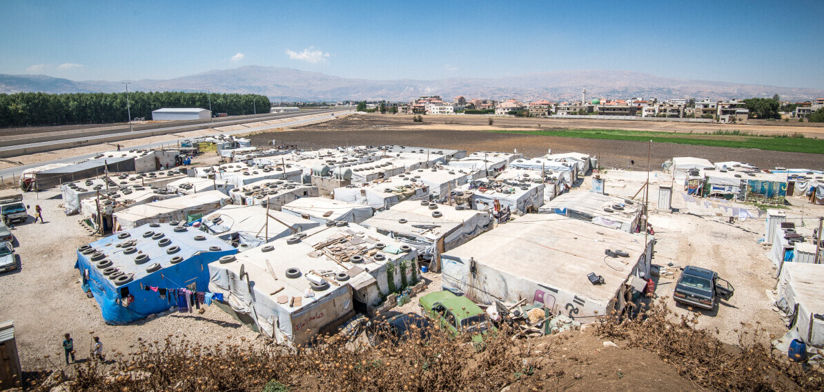 Eines der Camps im Libanon, wo syrische Flüchtlinge Zuflucht suchen. Eines der Camps im Libanon, wo syrische Flüchtlinge Zuflucht suchen.