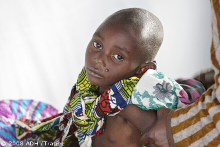 Kongo: Portrait eines kranken Jungen
