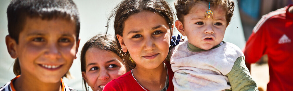 Flüchtlingskinder im Irak, einem Nachbarland des Irans