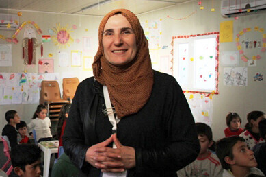 Flüchtlinge Kinder Bildung Nordirak Frau