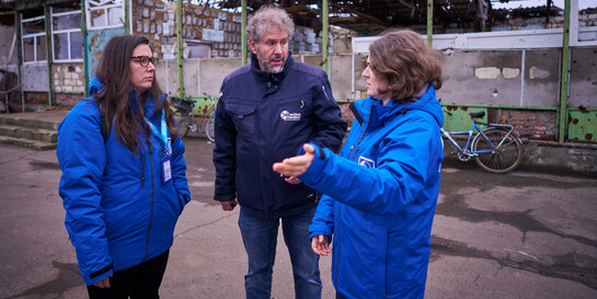 Markus Bremers besucht die Partnerorganisation von action medeor in der Ukraine
