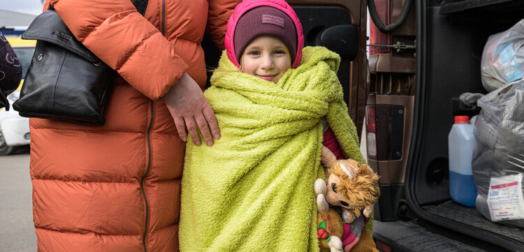 Ein Mädchen aus der Ukraine (Symbolbild) Ein Mädchen aus der Ukraine (Symbolbild)