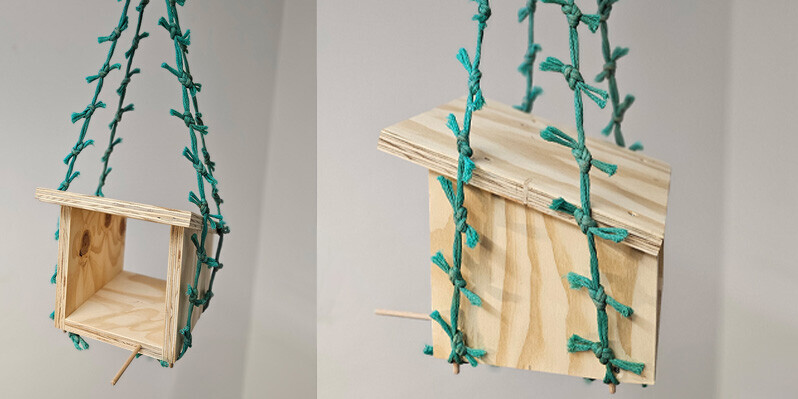 Futterhäuschen der Tischler NRW Spendenaktion 2024