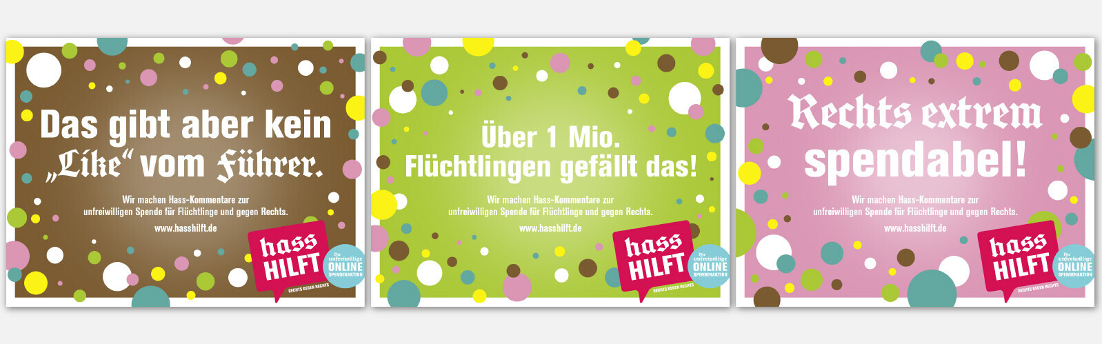 Hass Hilft - die erste unfreiwillige Online-Spendenaktion