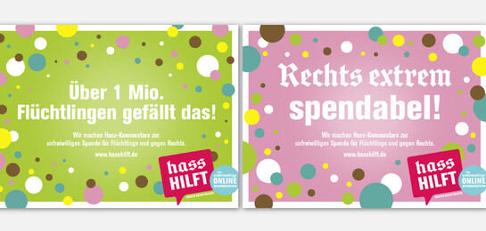 Hass Hilft - die erste unfreiwillige Online-Spendenaktion