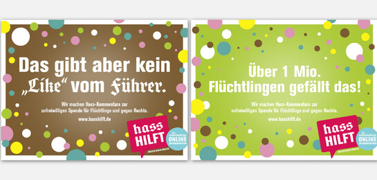 Hass Hilft - die erste unfreiwillige Online-Spendenaktion