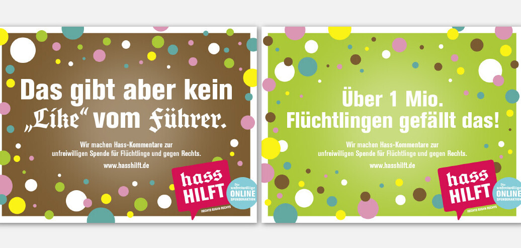 Hass Hilft - die erste unfreiwillige Online-Spendenaktion