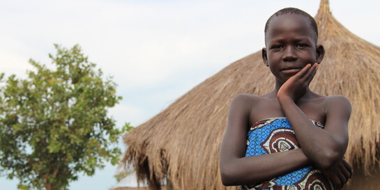 Flüchtlingskind in Uganda