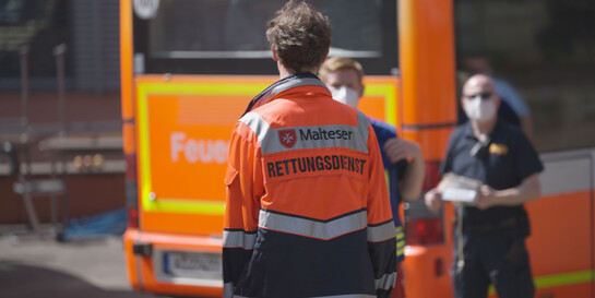 Auch die Malteser helfen auf vielfältige Weise im Katastrophengebiet in Deutschland