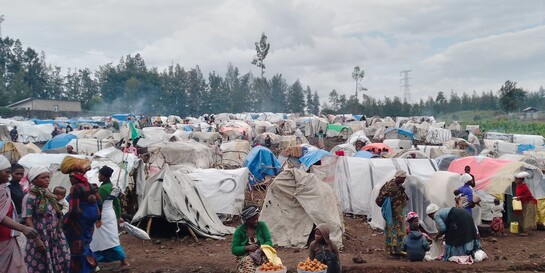 Ein Flüchtlingscamp in der DR Kongo