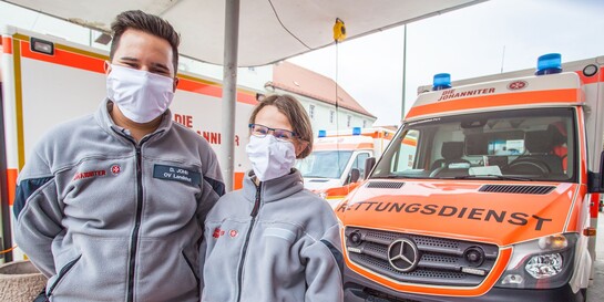Helfer:innen der Johanniter sind weltweit im Einsatz (Symbolbild)